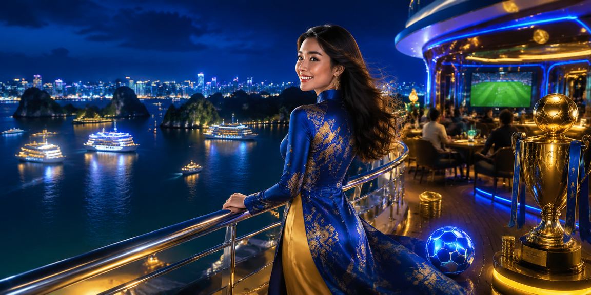 Phụ nữ mặc áo dài trải nghiệm nền tảng casino trực tuyến tại Hạ Long